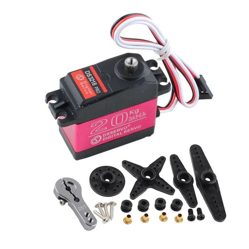 DSServo DS3218 Digital Servo – 20KG 180 270 Degree High Speed Servo IP66 Metal Gear DS3218 PRO RC Servo for 1/8 1/10 Scale RC Cars DS3218 180 Degree