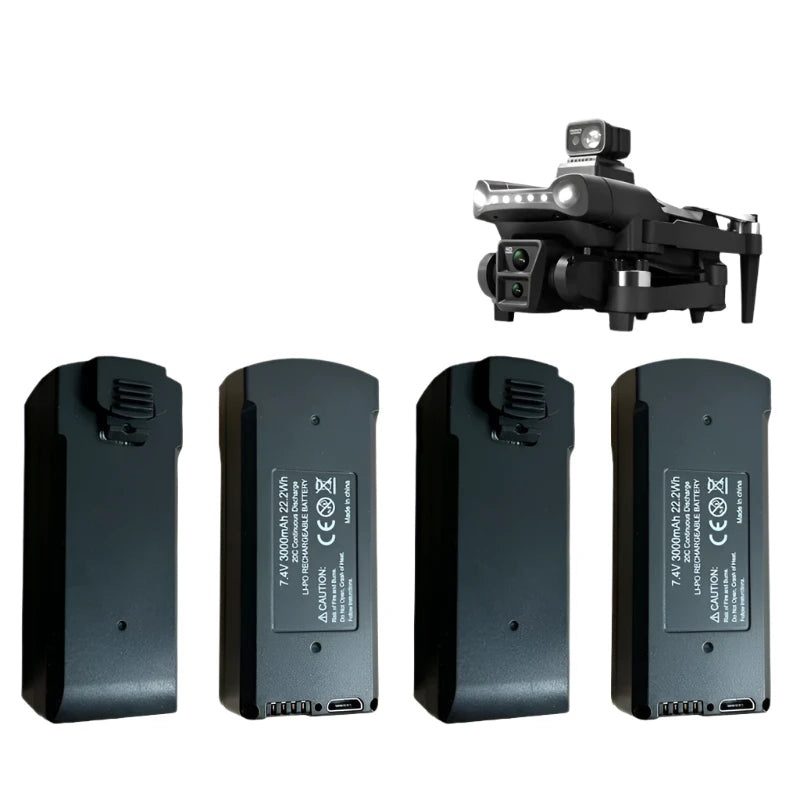 V198 Drone Battery 7.4V 3000mAh V198 7.4V BatteryX2