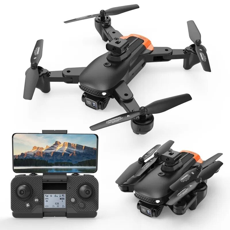 GD94 MAX Drone – 8K HD Dual Camera Brushless Motors GPS Smart Follow RC Helicopter Quadrocopter Boy’s Toys Black