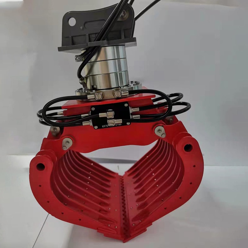 Kabolite Metal Hydraulic Claw for 1/14 K350 200 RC Excavator Car Radio Controlled Diggers Spare Parts Model Vehicle Accessories Red