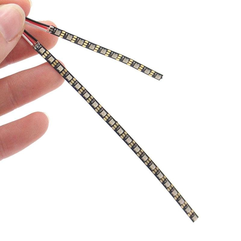 WS2812 Chip 3.5mm Width 5V Flexible Strip Board Built-in 10 / 20pcs 2020 RGB LED IC 50  / 100mm Length For RC FPV Racing Drones 1pc 3.5mm 10LED