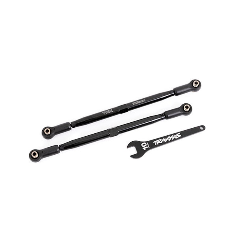 Toe Links, Front, Black Alum, X-Maxx (2): 7897A