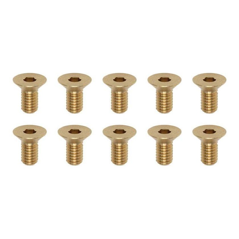 YOKOMO High Precision Cutting Brass Flat Head Screw M3x6mm (4 pcs.)