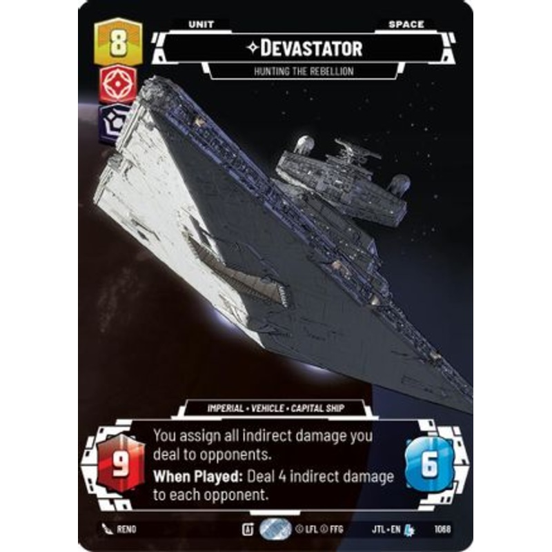 Devastator – Hunting the Rebellion (Prestige Foil) (1068) – Jump to Lightspeed Foil