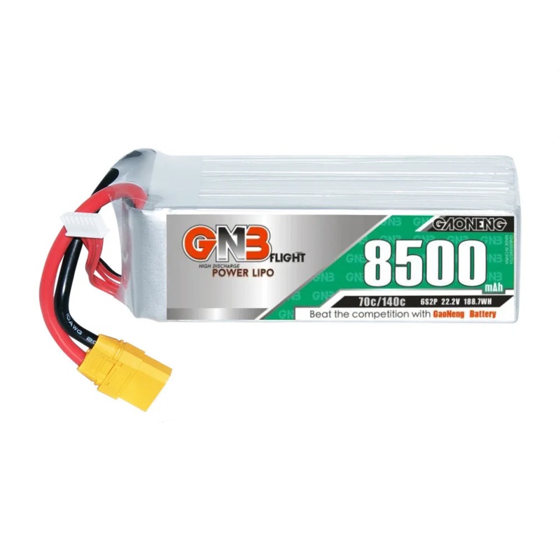 GaoNeng GNB 6S 22.2V 8500mAh 70C/140C Lipo Battery For RC Quadcopter FPV Drone 1Pcs With XT90S
