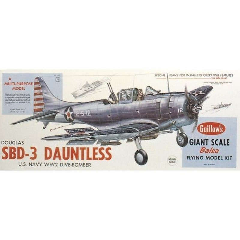 Guillow’s Dauntless Balsa Plane Model Kit