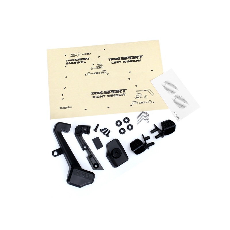 Traxxas TRX-4 Side Mirrors & Snorkel Set