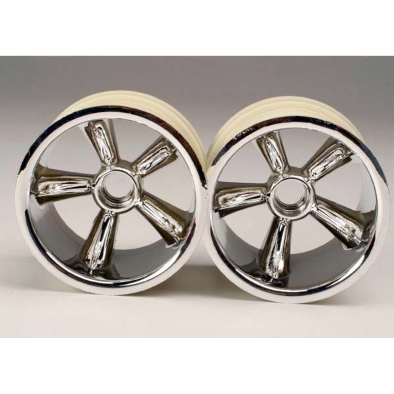4174 – TRX Pro-Star chrome wheels (2) (front) (for 2.2′ tires)