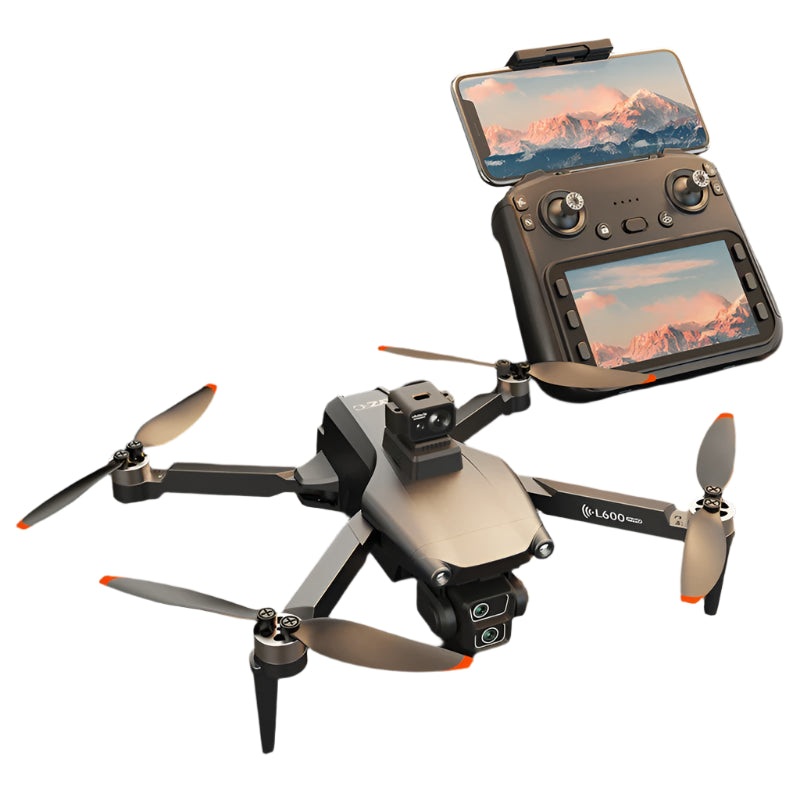 L600-1 PRO MAX GPS Drone – 5KM 4K Professional HD Dual Camera 360 Laser Obstacle Avoidance Brushless Quadcopter Toy Gift L600-1-NO OAS