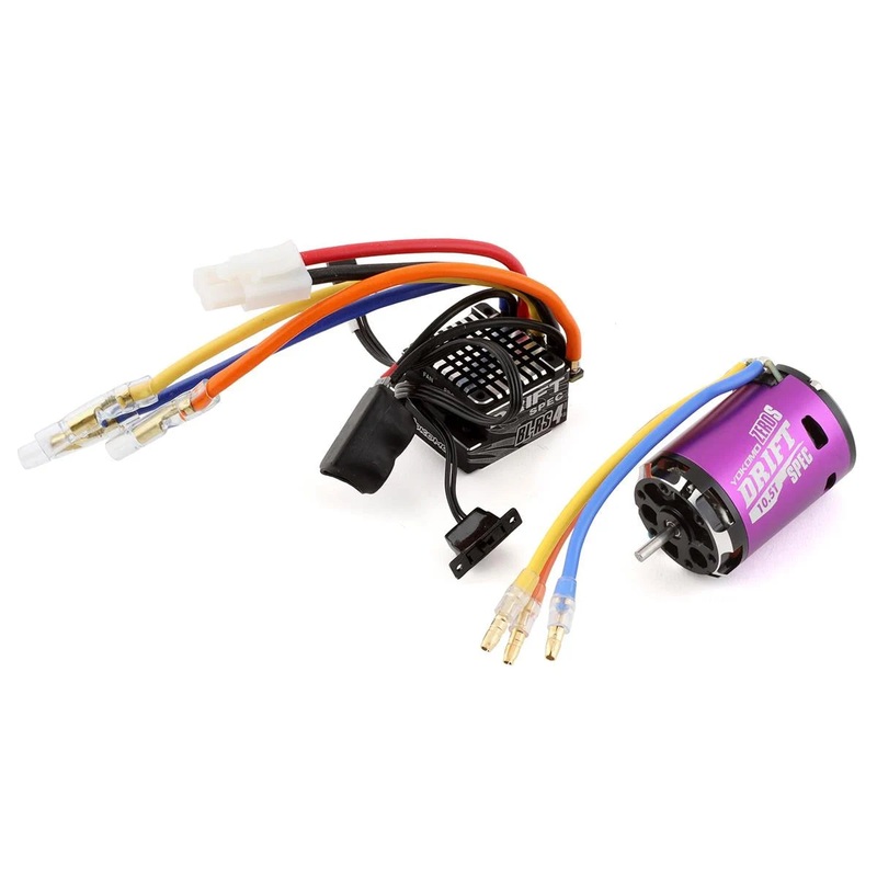 Yokomo BL-RS4 Drift Spec Sensored Brushless ESC/Zero S Drift Spec Motor Combo (10.5T) (Purple)