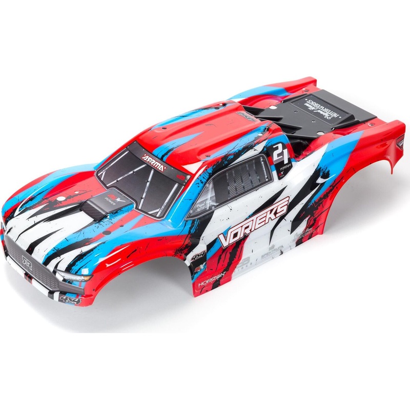 1/10 Painted Body, Red/Blue: VORTEKS 4X4 BLX