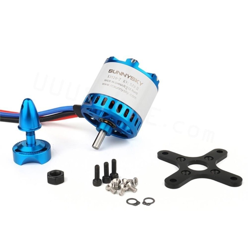 1/2/4PCS SUNNYSKY X3520-III X3530-III – 445KV 560KV 780KV Brushless Motor for RC Quadcopter Airplanes Fixed Wing UAV Plane 1PC X3530 KV520