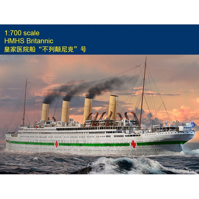 Hobby Boss 83422 1/700 Royal Hospital Ship Britannic Plastic Static Model Warship Kit DIY Toys Unassembled Detailed Accessories