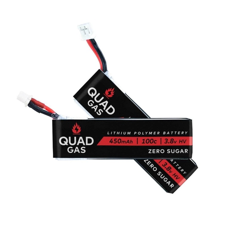 Quad Gas 1S 450mAh 100C Battery for Micro/Whoops (1pc) – Choose Connector PH2.0