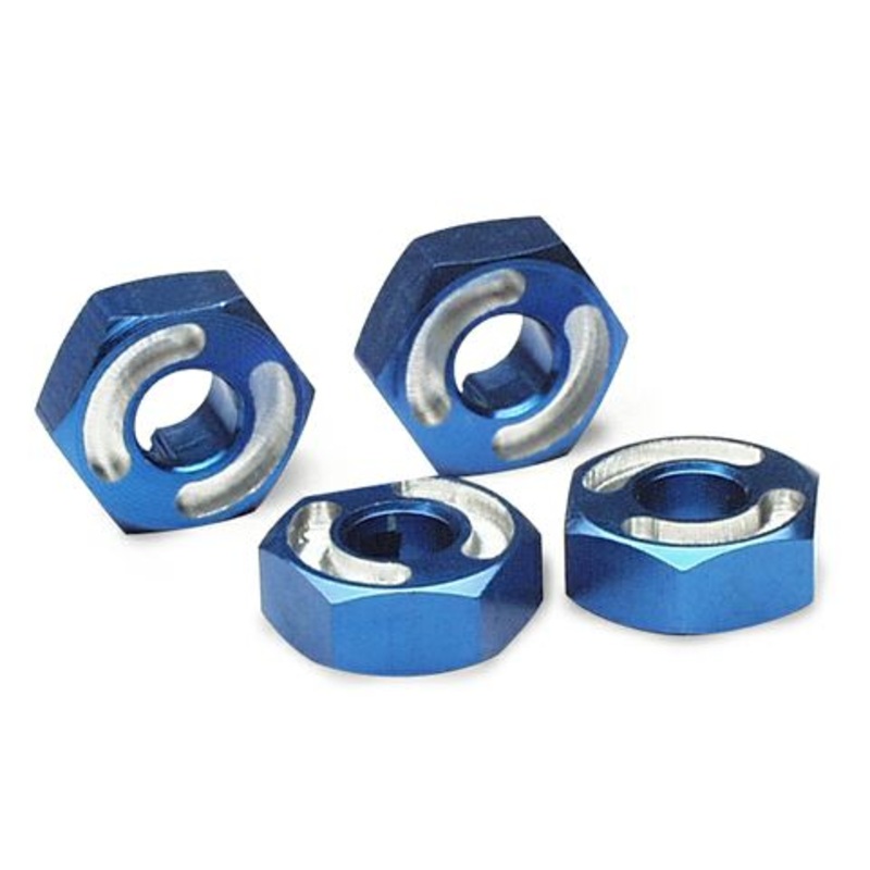 Wheel Hubs, Hex, 6061T6 Alum Blue: 4954X