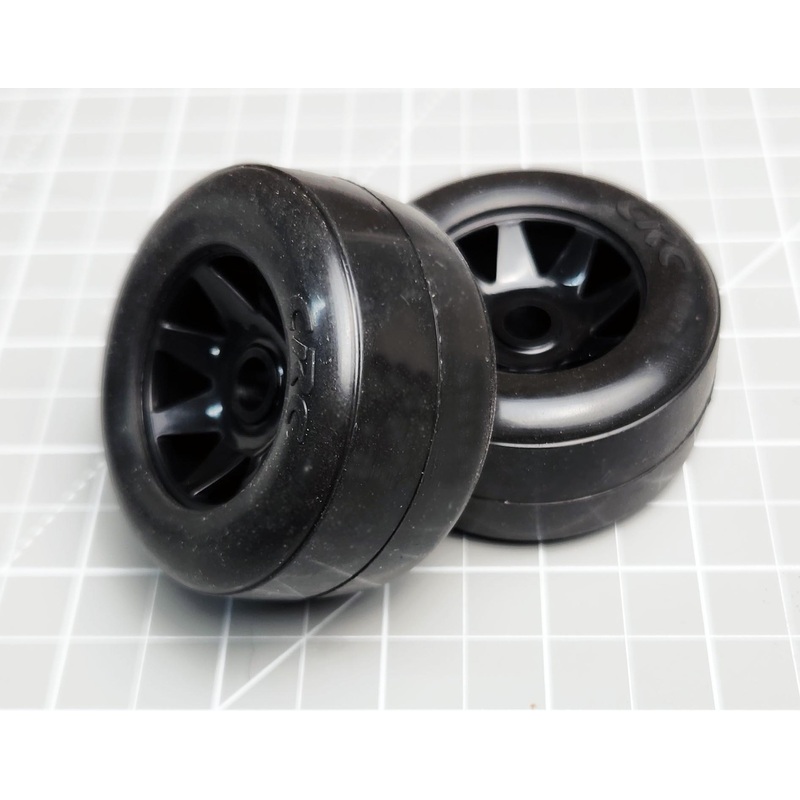 23111 Team CRC  Mounted Rubber Tires, Fronts only Pan car