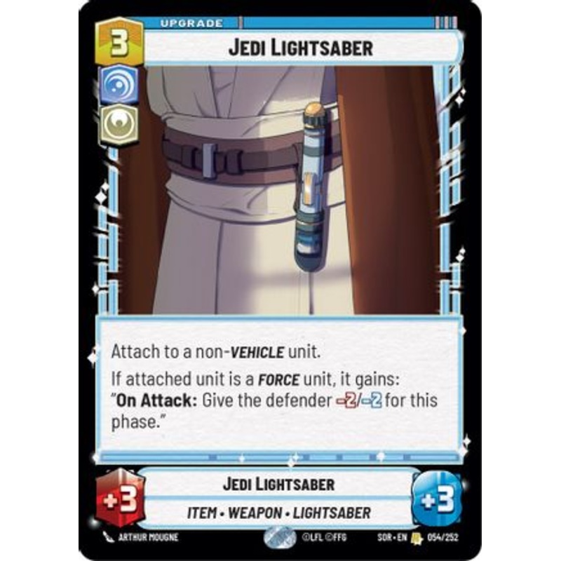 Jedi Lightsaber (054/252) – Spark of Rebellion Foil