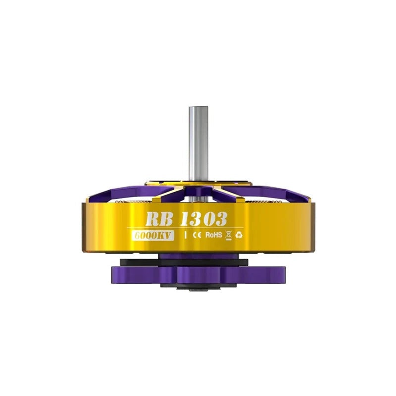 FLYWOO ROBO 1303 6000KV Brushless Motor 24S for FPV Racing & Freestyle Drones | Dual-Bearing Toothpick Whoop Motor 5Pcs
