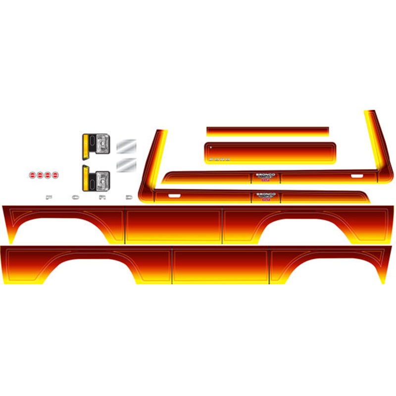 Traxxas TRX-4 Ford Bronco Sunset Decal Sheet