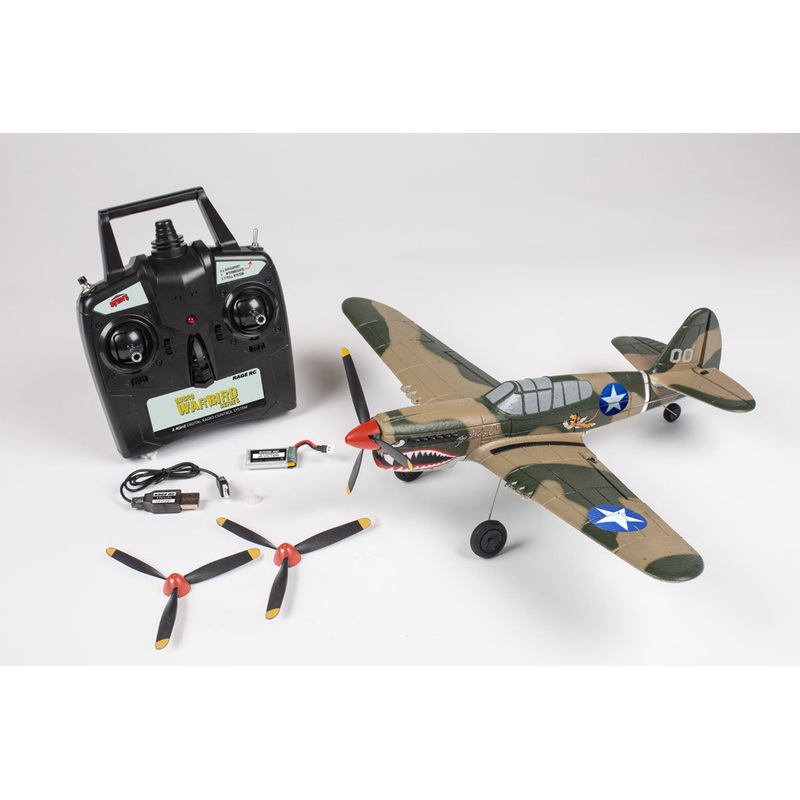 A1305 – Curtiss P-40 Warhawk Micro RTF Airplane w/PASS