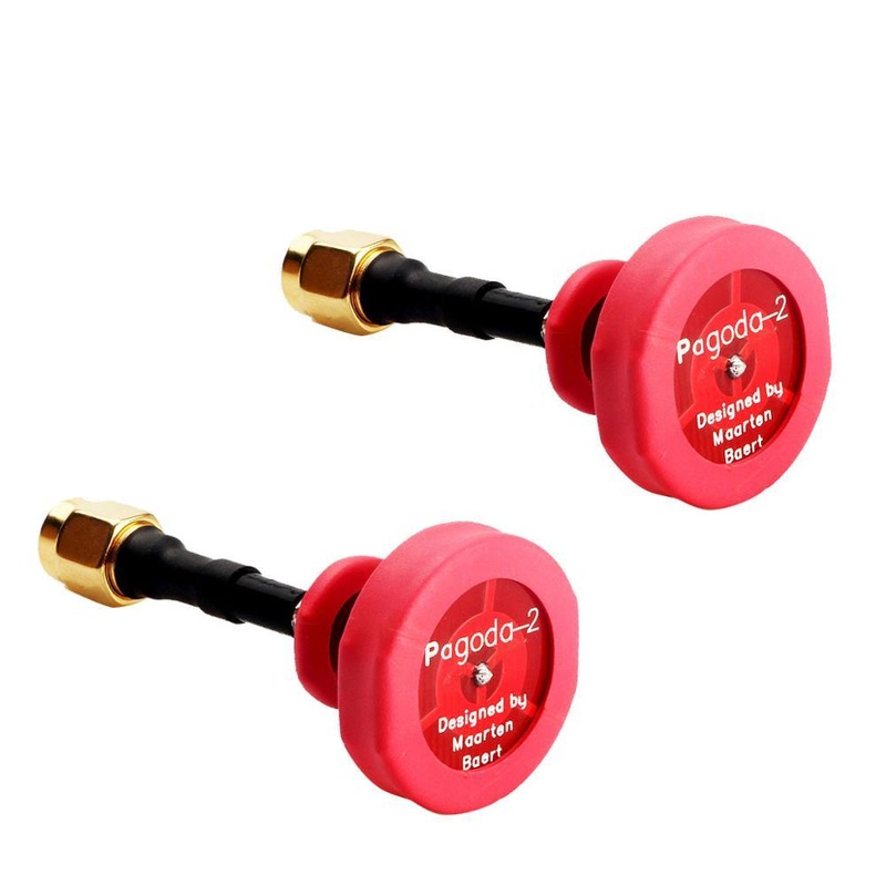 2PCS 5.8Ghz Omnidirectional Antenna SMA Connector/RP-SMA Connector for 5.8g EMAX Pagoda 2 FPV Racing Drone SMA Connector