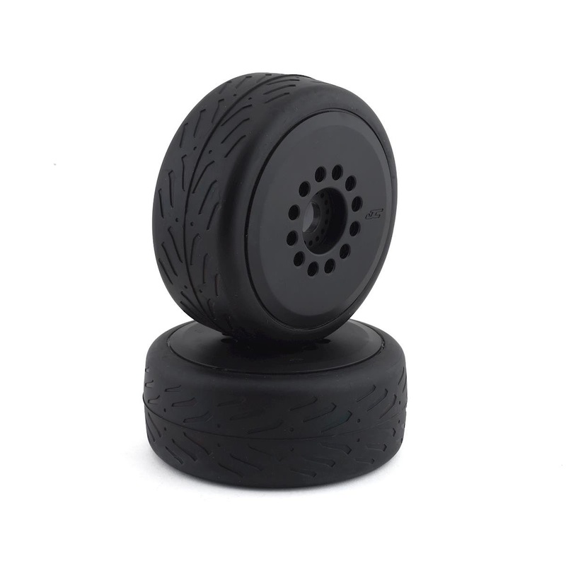 JConcepts Speed Claws Belted Tires Pre-Mounted w/Cheetah Speed-Run Wheel (Black) (2) *Archived*