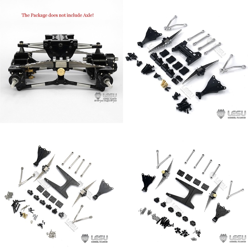 Metal Rear Suspension for LESU Small Axles Q911 1/14 TAMIYA RC Tractor Truck Trailer DIY Remote Control Dumper Model Car 1Pair Rear Suspension A for LESU Small Housing Axles