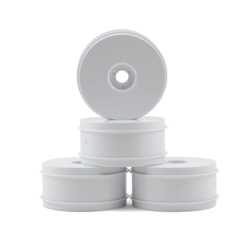 89296 Team Associated 1/8 Buggy Wheels 83mm; 17mm hex, WHITE