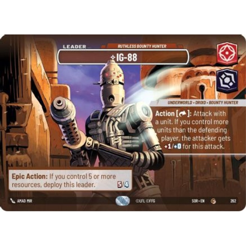 IG-88 – Ruthless Bounty Hunter (Showcase) (262) – Spark of Rebellion Foil