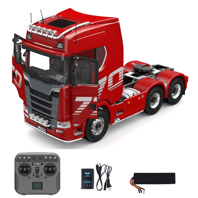 US STOCK KABOLITE 1/14 770S 100 RC Tractor Truck 6×6 Remote Control Lorry Car 2Speed Gearbox Differential Lock Battery Radio RTR Model