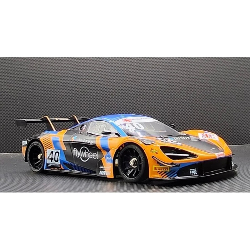 1-28 GL 720S GT3 Body-003 (40)- ORANGE – BLUE (102mm Wheel base LM) for Mini-Z [GL Racing] GL-720S-GT3-003