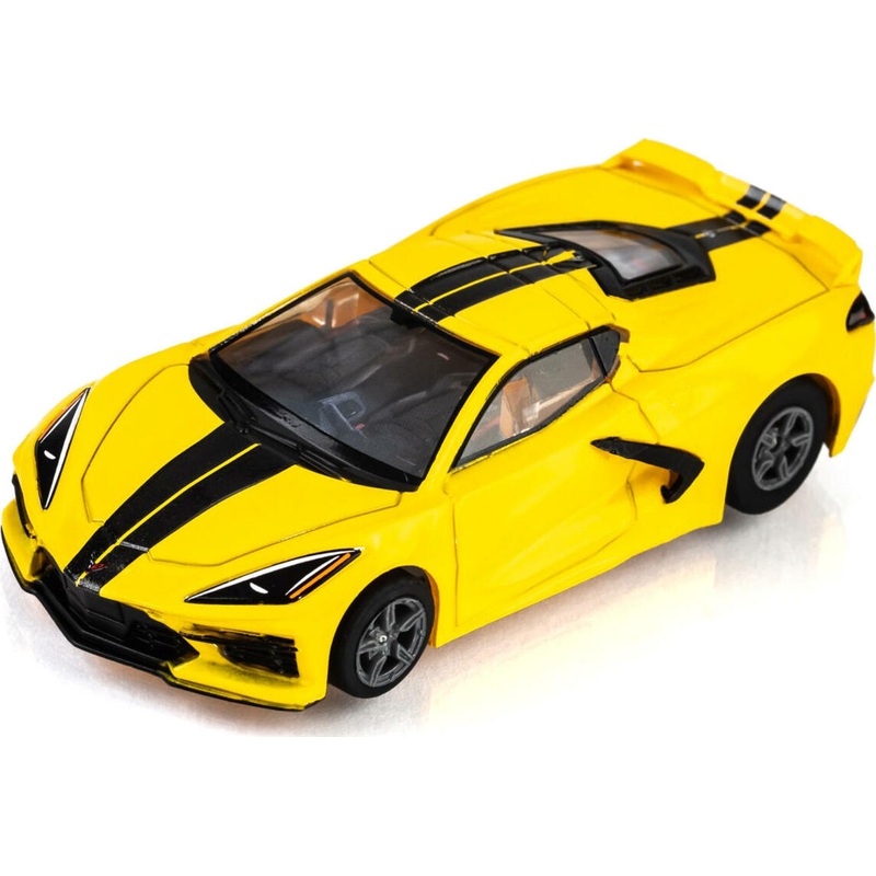 AFX Corvette C8 HO Slot Car (Accelerate Yellow) (LWB) (Mega G+)