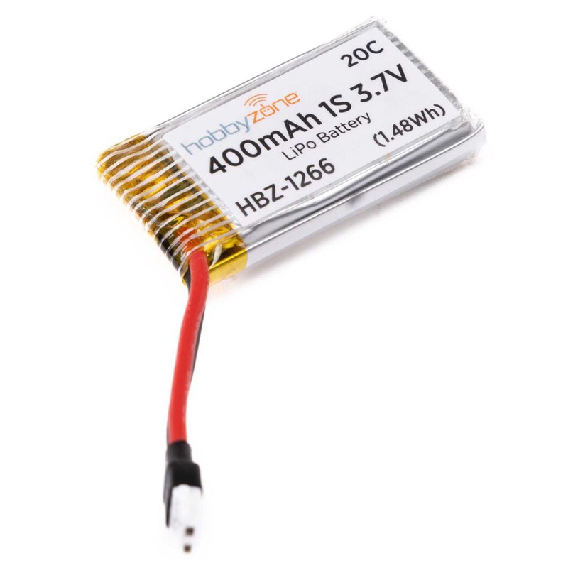 1 cell 400mAh 1S LiPo Battery: Molex 51005
