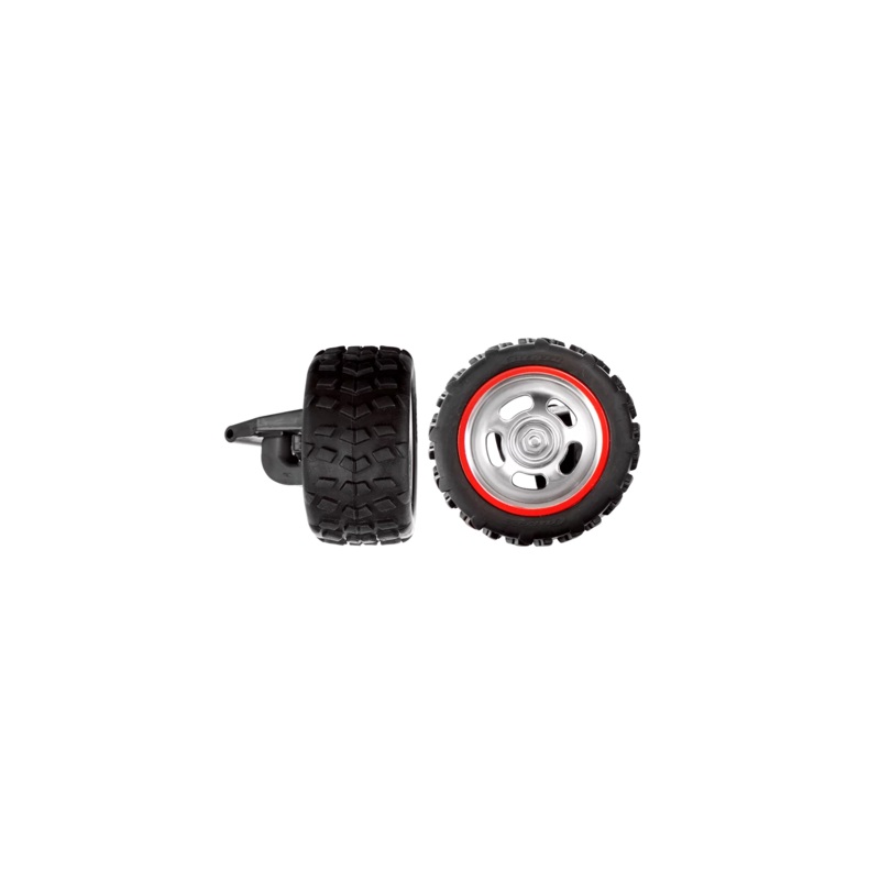 2 front tyres with wheel rims for Flame Jumper (121006)