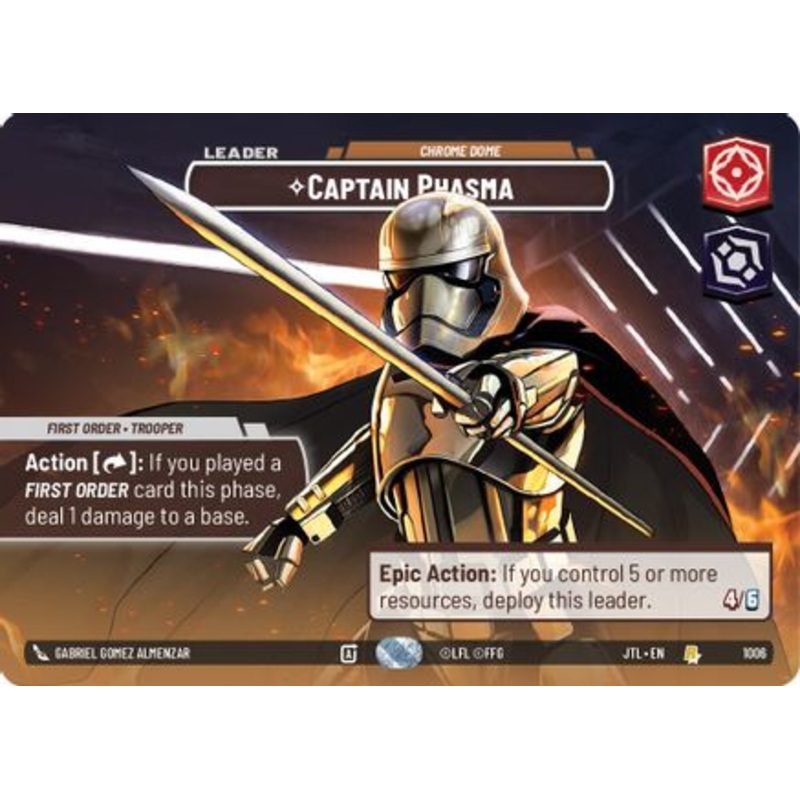Captain Phasma – Chrome Dome (Showcase) (1006) – Jump to Lightspeed Foil