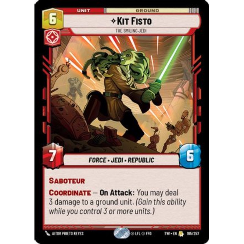 Kit Fisto – The Smiling Jedi (165/257) – Twilight of the Republic Foil