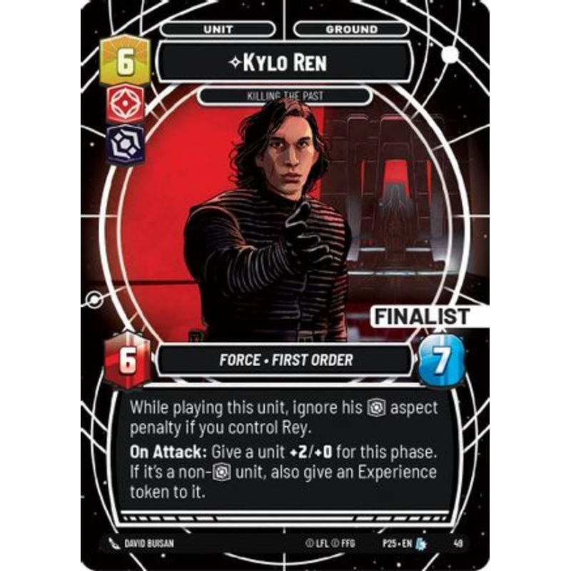 Kylo Ren – Killing the Past (Finalist) (49) – Organized Play Promos Foil Near Mint