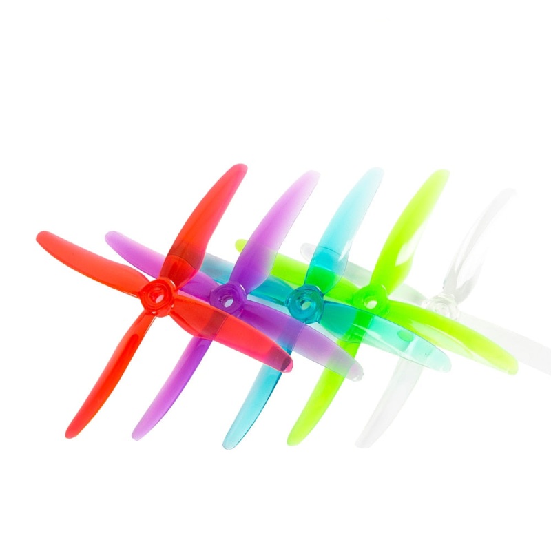 6Pairs/12Pairs 24PCS GEMFAN 51455 Hurricane X 4-blade Propeller – FPV Prop 5mm Mounting Hole for RC FPV Racing Drone 6Pairs claear