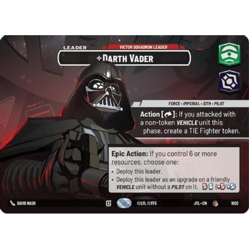 Darth Vader – Victor Squadron Leader (Showcase) (1002) – Jump to Lightspeed Foil