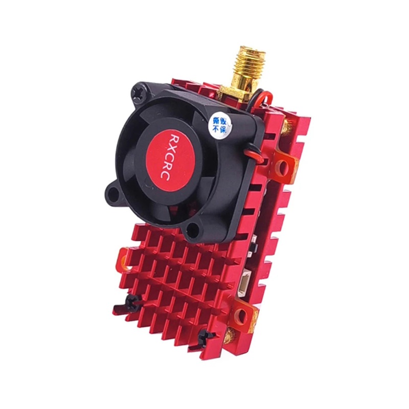 RXCRC EWRF 5.8G 2W 48CH VTX – 200mW/500mW/1000mW/2000mW RP-SMA Female Pitmode FPV Video Transmitter Built-in Mic for Long Range RC Drone Image Transmission