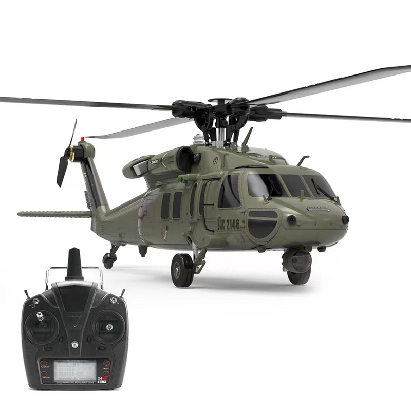 YUXIANG YXZNRC F09 RC Military Helicopter 1/47 2.4G 6CH Brushless RTF for Adults
