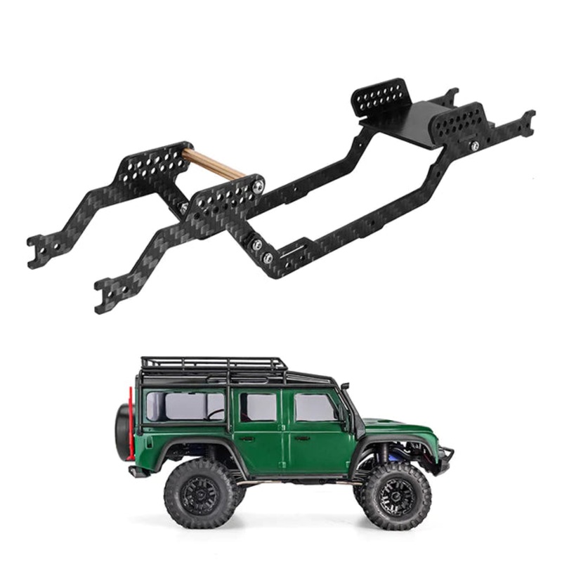 4M-32 INJORA LCG Carbon Fiber Chassis Kit Frame Girder for 1/18 TRX4M