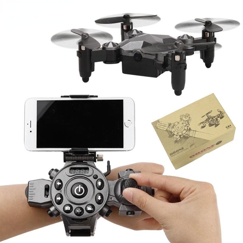 DH800 Drone – Gravity Sensing Flying RC Drone Foldable Mini Quadcopter 360 Degree Rotate Aerobatics Watch Design Remote Control Drone No Camera
