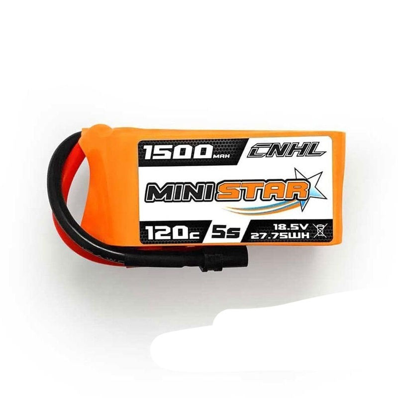 1/2PCS CNHL 5S 18.5V 1500mAh Lipo Battery For FPV Drone – 120C With XT60 Plug Ministar For RC Airplane FPV Quadcopter Helicopter Drone Car Hobby 1pcs