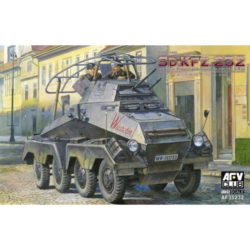 AFV Club 1/35 German Sd.Kfz. 232 Schwerer Panzersphwagen Plastic Model Kit [AF35232]