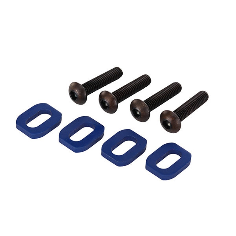 Traxxas X-Maxx/XRT Aluminum Motor Mount Washers (Blue) (4)