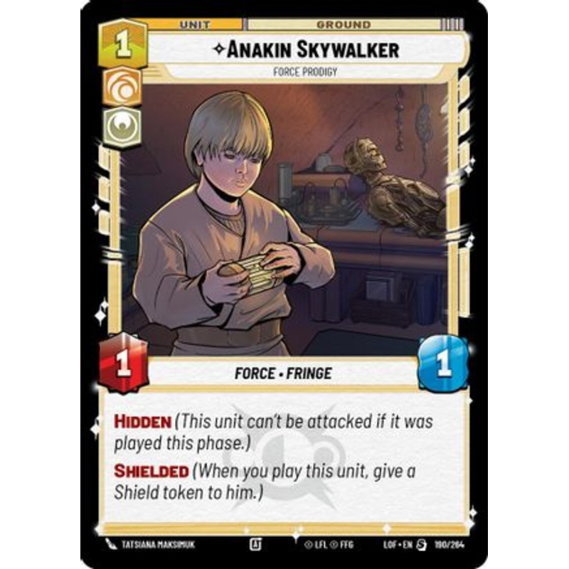 Anakin Skywalker – Force Prodigy (190/264) – Legends of the Force Near Mint