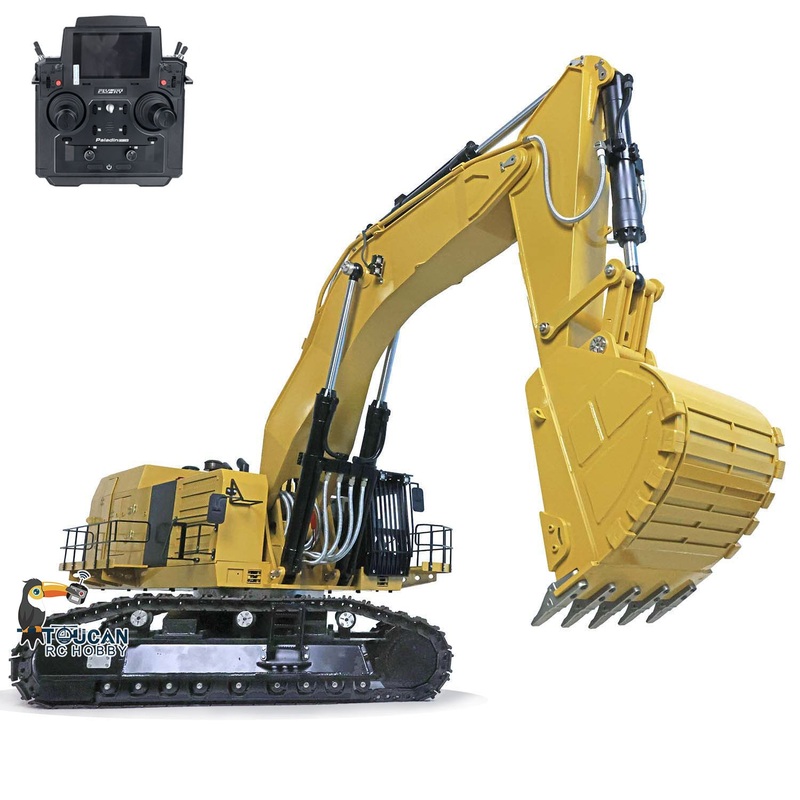 Pre-order 6015B Metal 1/14 Assembled Hydraulic RC Excavator Remote Control Heavy Duty Diggers Model PL18 EVLite ESC Construction Cars