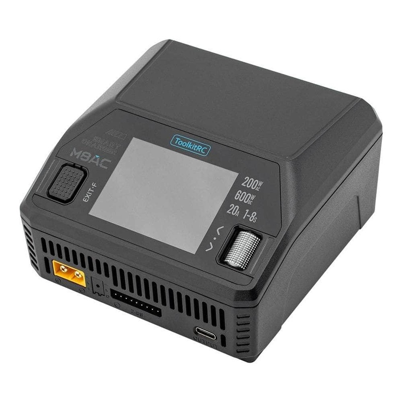 ToolkitRC M8AC 600W 20A 1-8S AC/DC Smart Charger – XT60