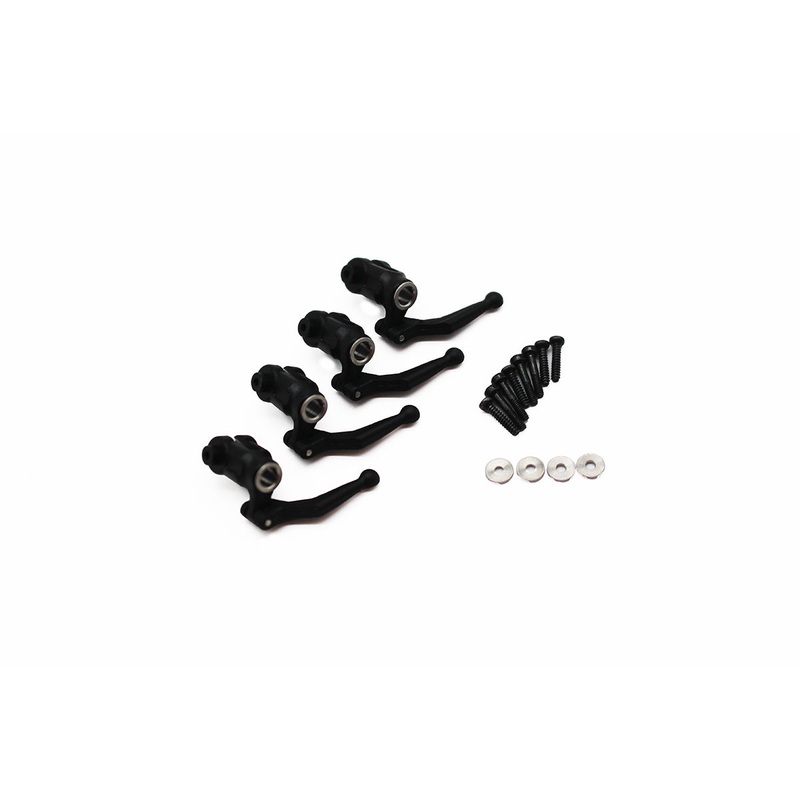 6112 – Main Blade Grip Set with Bearings & Dampners (4); Hero-Copter Military